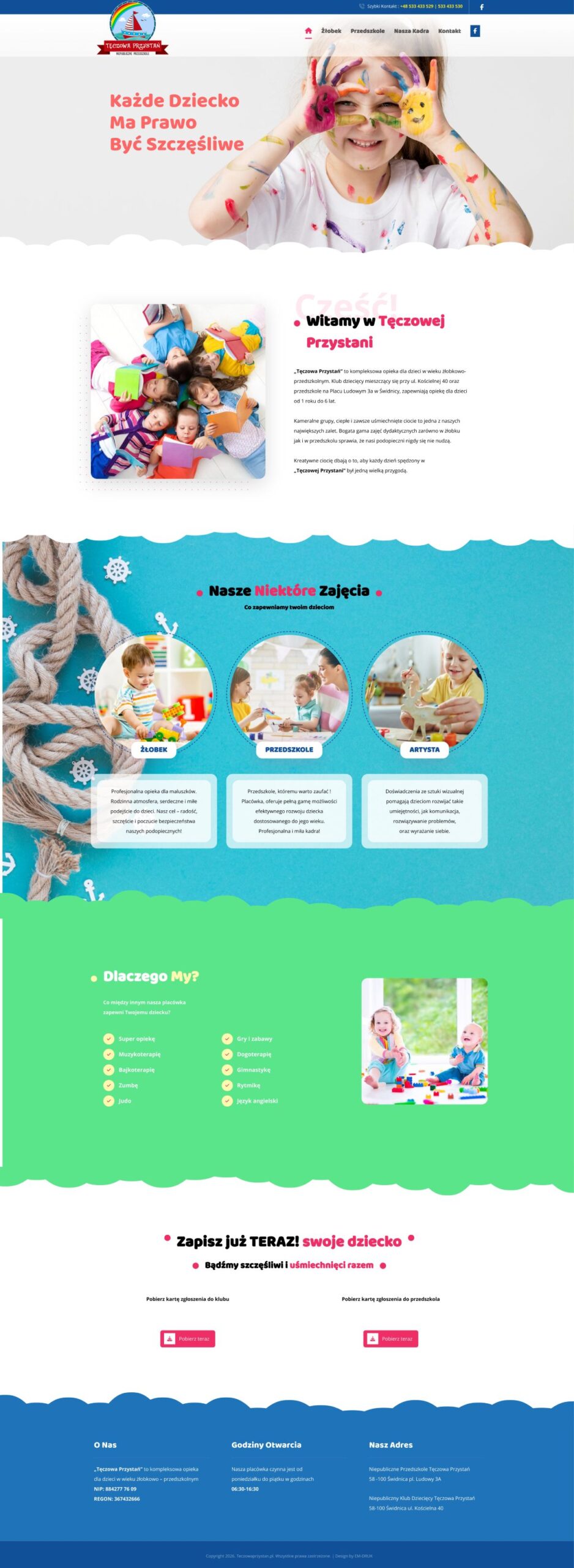 Projektowanie stron internetowych dla szkół i przedszkoli