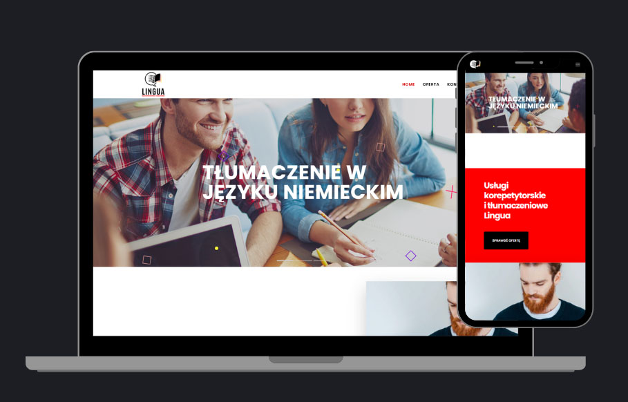 Strona zaprojektowana dla nauczyciela języka niemieckiego w Świdnicy
